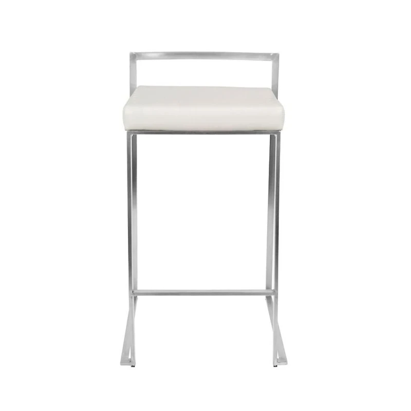 Tabouret de bar sans dossier Salem – Design élégant avec pieds chromés et revêtement en PU, ajout moderne et élégant à n'importe quelle cuisine ou bar
