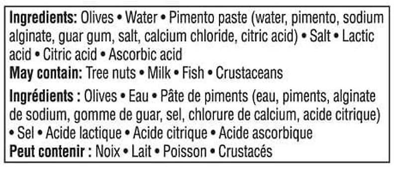 Great Value Stuffed Manzanilla Olives