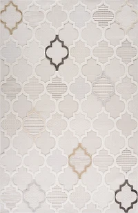 Rug Branch Maison Moroccan Indoor Area Rug, Cream Beige, Modern - Living Room, Bedroom, Dining Room, and Kitchen