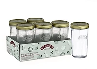 Kilner Wide Mouth Glass Mason Jars with Sealing Lids, 500ml
