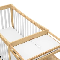 Lit de Bébé 4-en-1 avec Tiroir et Table à Langer Attachée Remi de Graco