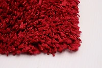 ECARPET Lotus Mod Red Shag 4'0" x 5'7"