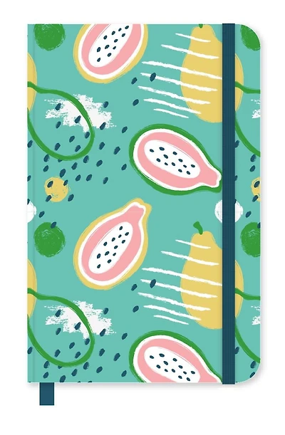 Journal de poche "Markings By C.R. Gibson" Sarcelle avec motif citron