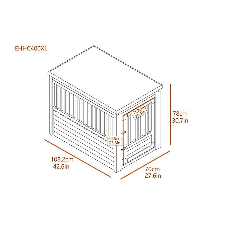 NewAge Habitat N Home Decorator Pet Crate Russet