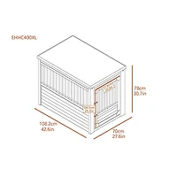 NewAge Habitat N Home Decorator Pet Crate Russet