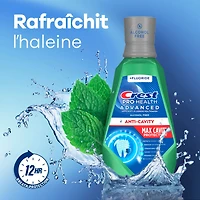 Rince-bouche Crest Pro-Santé Avancé Protection anticarie maximale, menthe douce, 1 L Purée - 113 ml