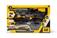 Little Machines Power Tracks Battery Operated Train Set, Engine with Working Headlight, 3 Rail Cars, Working Crane, Appropriate   Ages 3 Years and up
