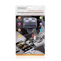 Technaxx FMT900BT Bluetooth Transmitter - Grey