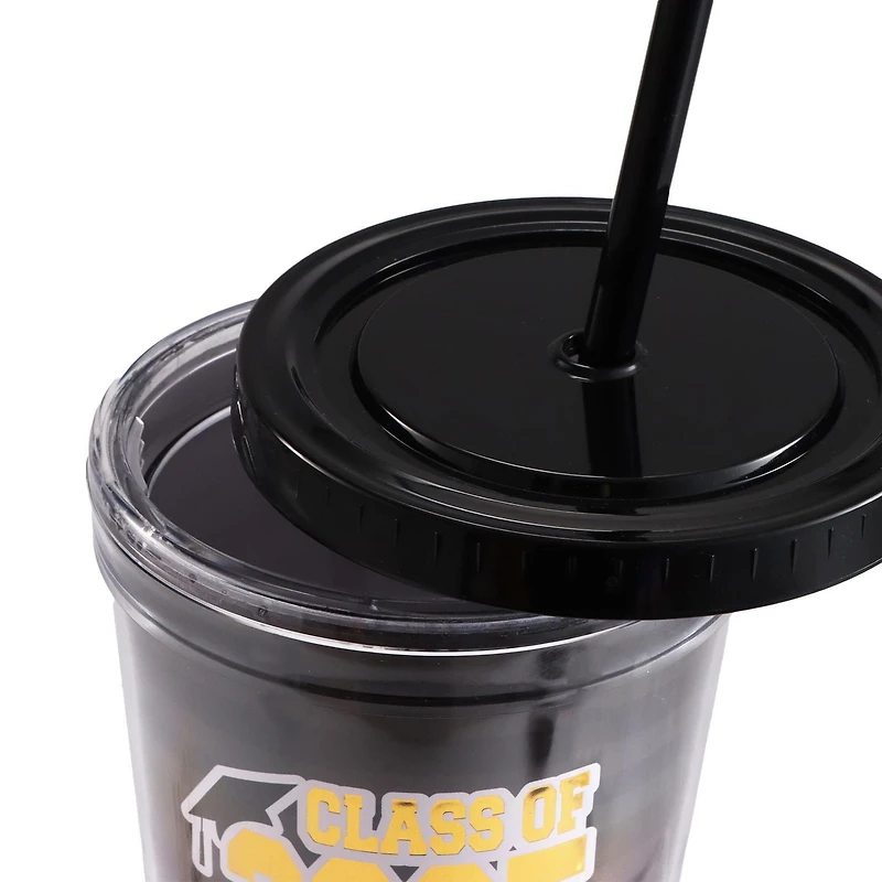 Graduation Gift Straw Tumbler 2025 Stripe