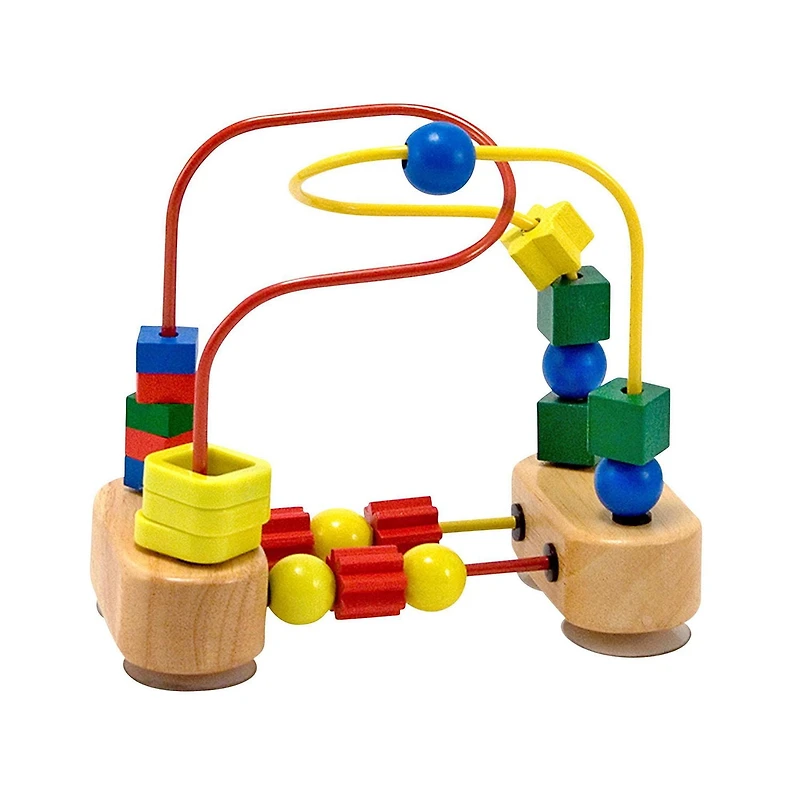 Melissa & Doug First Bead Maze - Wooden Educational Toy for Floor, High Chair, or Table