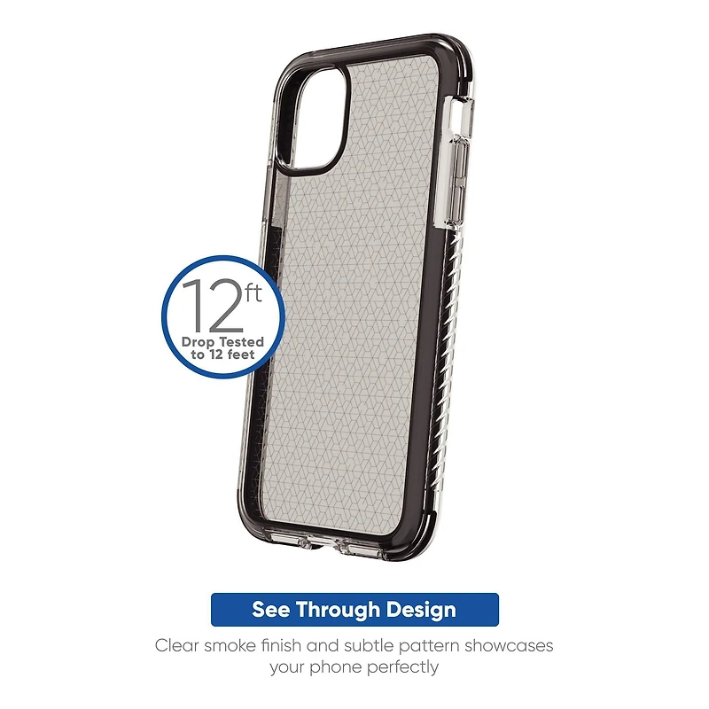 onn. Impact Phone Case for iPhone 11 / iPhone XR - Smoke