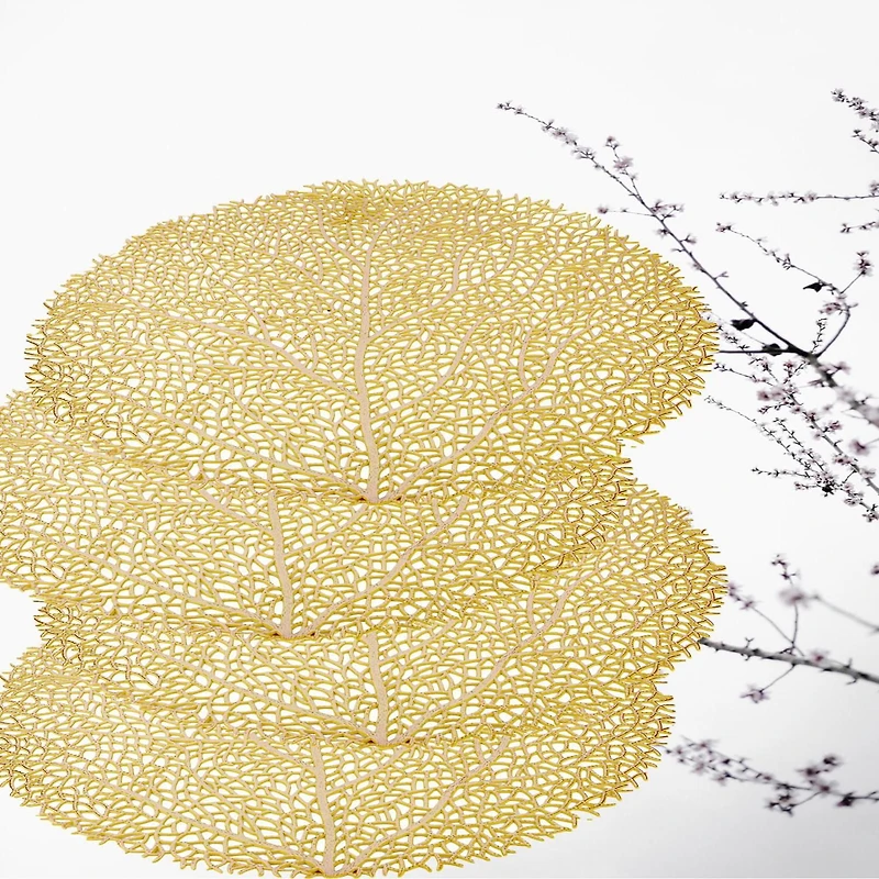 Arbre Round Vinyl Placemat 38 cm Set of 4