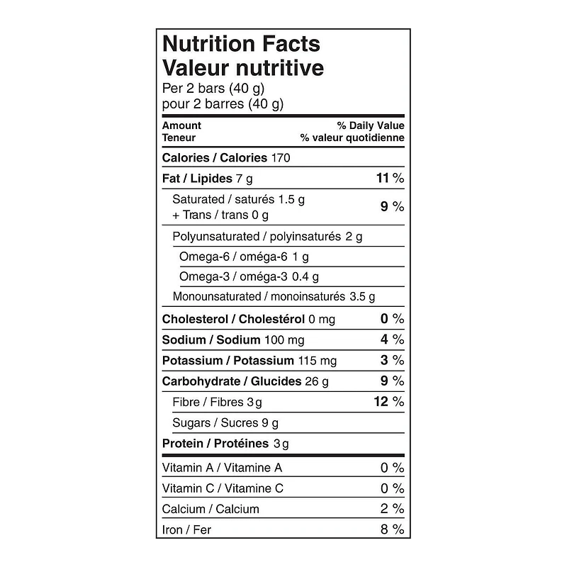 Kashi Seven Grain Chocolate Chip Chia  with Quinoa Bars, 210g, 10 bars