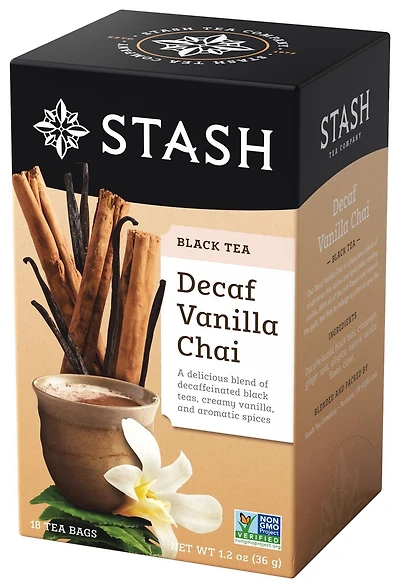 Stash Thé chai décaféiné à la vanille