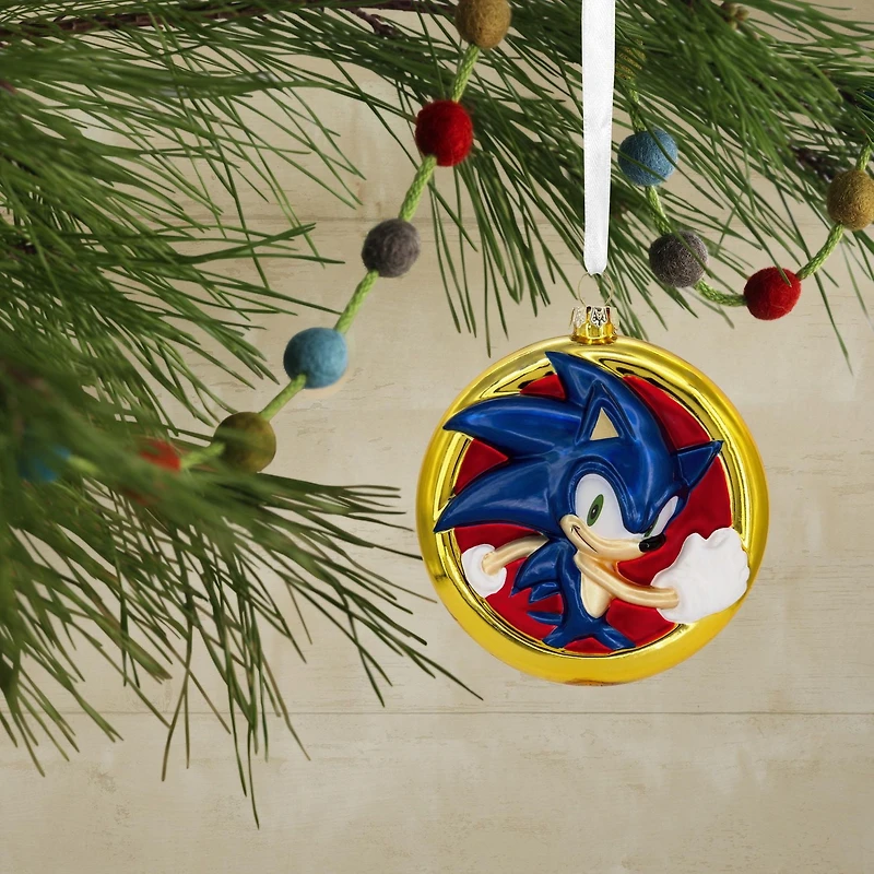 Hallmark Christmas Ornament (Sonic the Hedgehog Blown Glass)