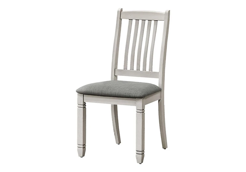 Monarch Specialties Dining Chair, 38" Height, Set Of 2, Side, Upholstered, Kitchen, Dining Room, Antique Grey, Grey Fabric, Transitional
