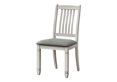 Monarch Specialties Dining Chair, 38" Height, Set Of 2, Side, Upholstered, Kitchen, Dining Room, Antique Grey, Grey Fabric, Transitional