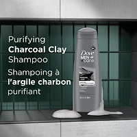 Dove Men Care Charcoal + Clay Shampoo, 355 ml Shampoo