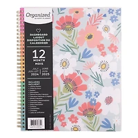 Organized by Happy Planner de 12 mois, Grand format de 25 cm x 30 cm, Marché aux fleurs