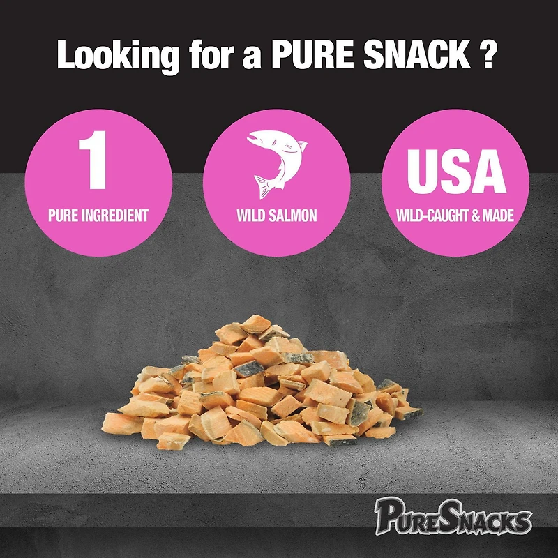 Mini-PureSnacks Freeze Dried Trainers, Salmon, 57g