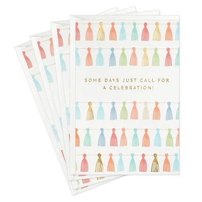 Hallmark Signature Pack of 4 Birthday Cards, Congratulations Cards, Graduation Cards (Some Days Call for a Celebration)