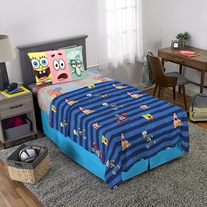Spongebob "Bubbles Bubbles" Twin Sheet Set