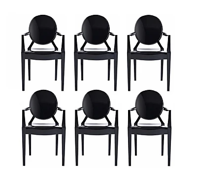 Chaise à accoudoirs en plastique Heavenly Collection pour salle à manger