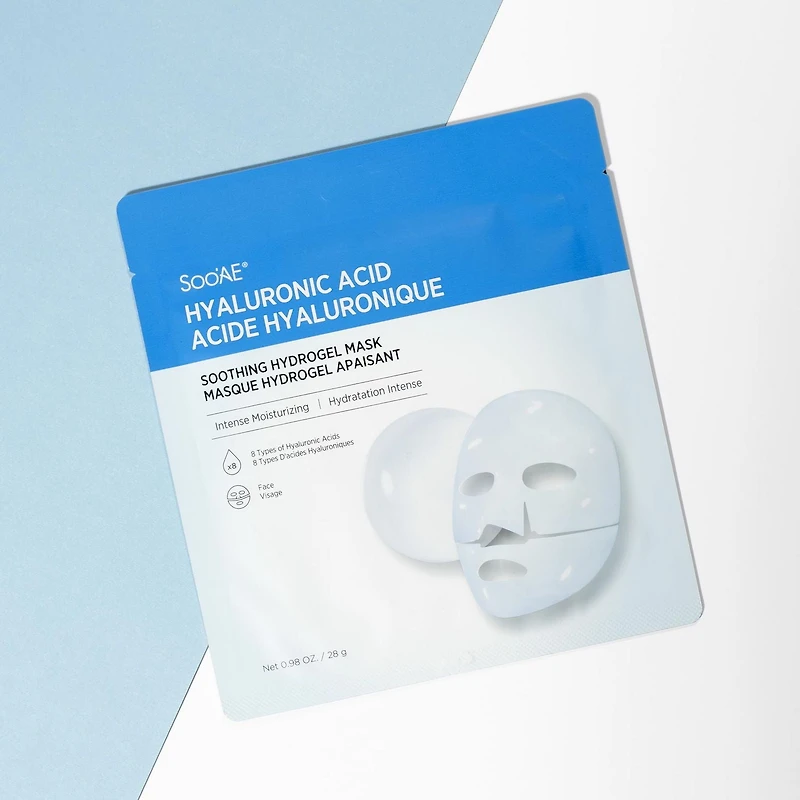 Soo'AE Hyaluronic Acid Soothing Hydrogel Mask, Intense Moisturizing + Soothing