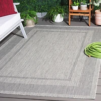 SAFAVIEH Beach House Joakim Bordered Indoor/Outdoor Area Rug