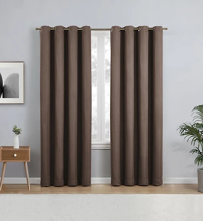 Eclipse Heath 63" Grommet Blackout Window Panel, 1 Panel: 52"x63"
