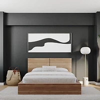 Nexera Lit Plate-forme James avec Tête de Lit