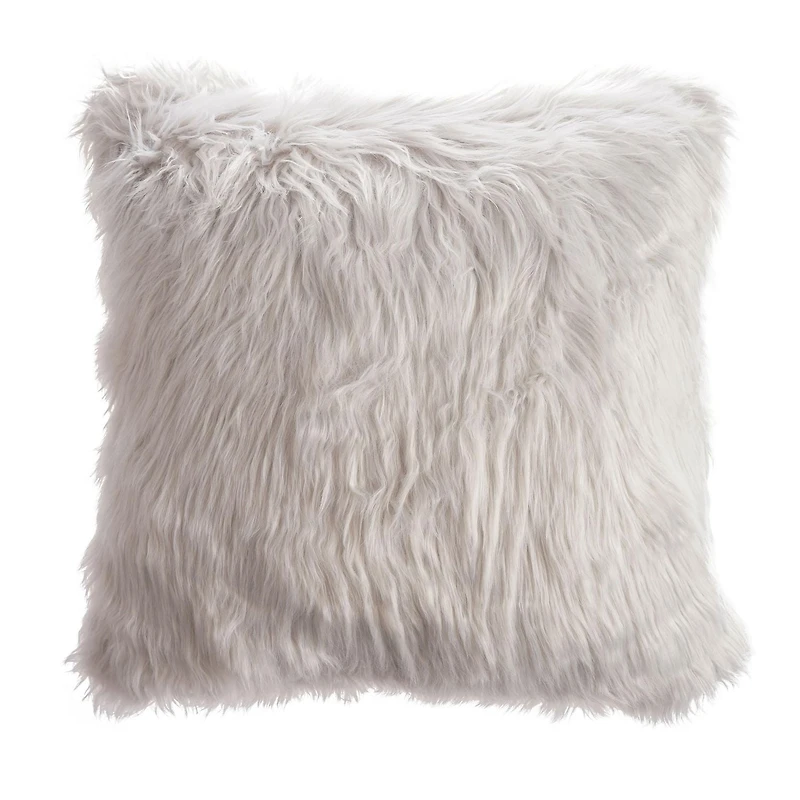 Coussin en fausse fourrure