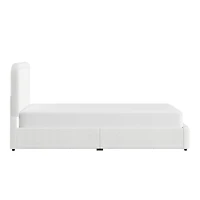 Better Homes & Gardens Juliet King Boucle Platform Bed, Ivory