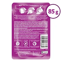 Nourriture humide pour chats adultes WHISKAS FAVORIS bouchées dans une sauce en gelée – saveur de poulet et de dinde