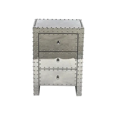 Stainless Steal Nightstand, mirrowed , 3 drawers. Ideal for Living Rooms and Bed Rooms.