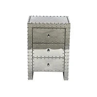 Stainless Steal Nightstand, mirrowed , 3 drawers. Ideal for Living Rooms and Bed Rooms.