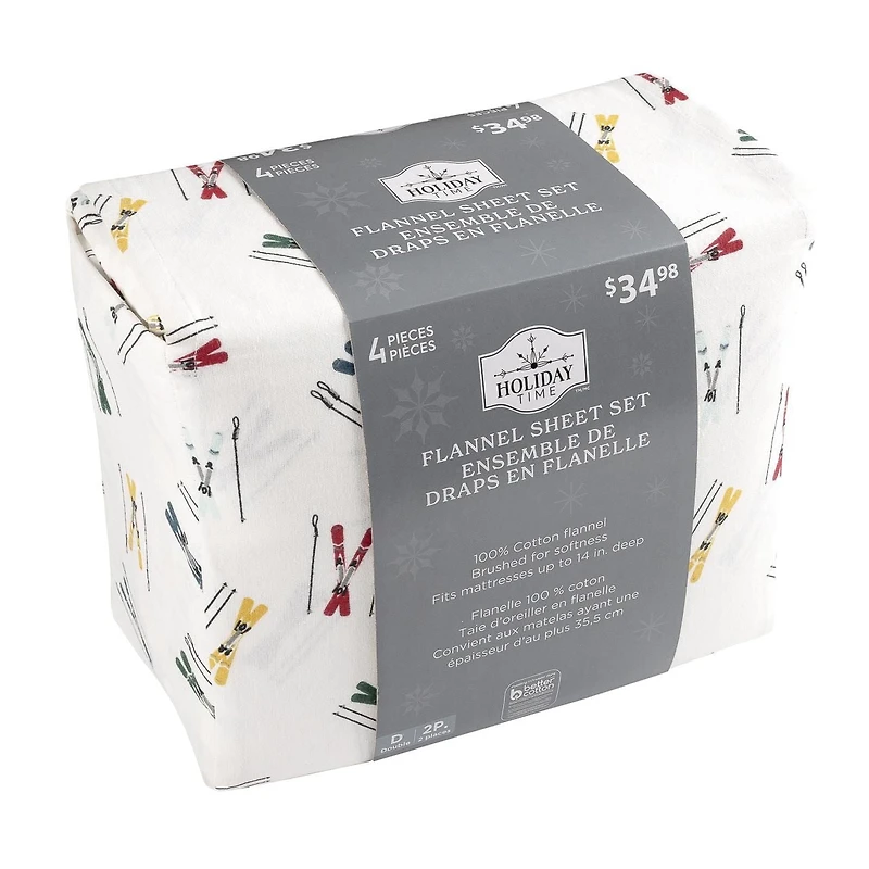 Holiday Flannel Sheet Set