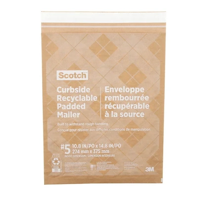 Enveloppe rembourrée récupérable à la source Scotch(MC) CR-5-1-20, 266 mm x 374 mm (10,5 po x 14,75 po), format 5