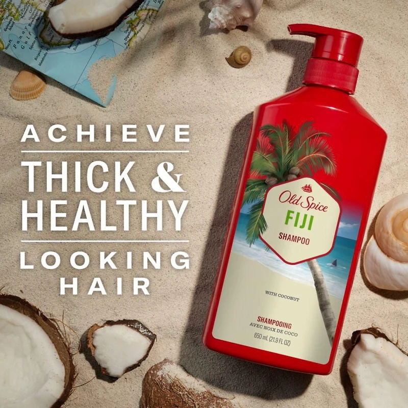 Old Spice Fiji Shampoo for Men, 625 mL