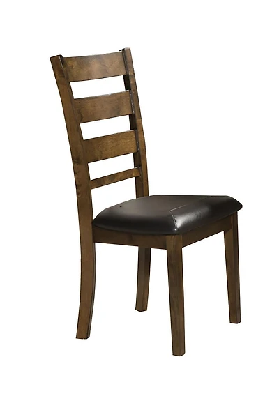 Topline Home Furnishings Rustic Wooden Side Chairs
