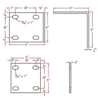 MULTINAUTIC "Inside Corner Dock Kit" Heavy Duty