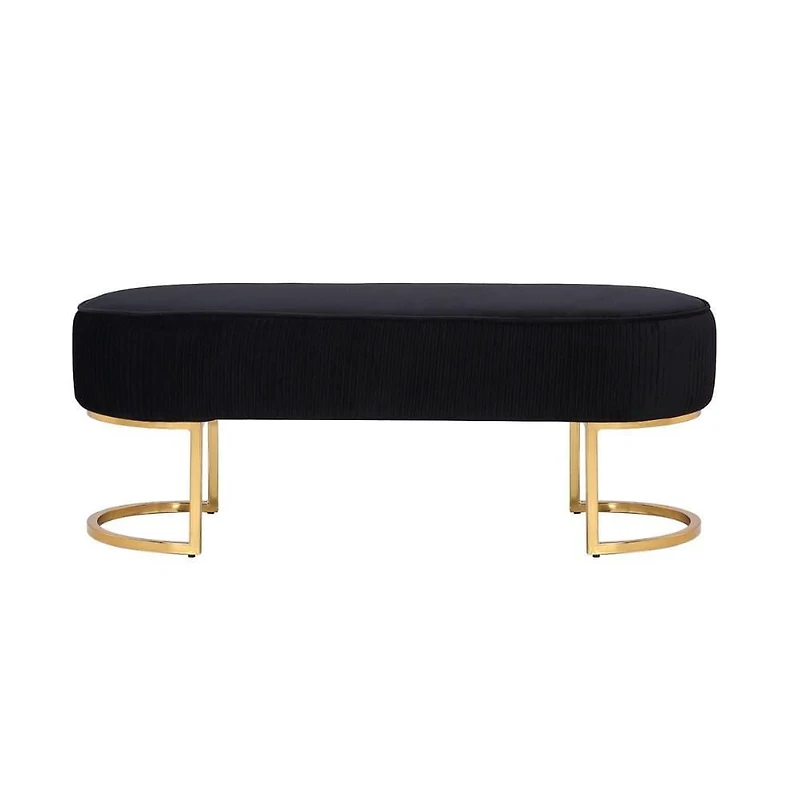 BANC ORCHIDÉE de couleur noire