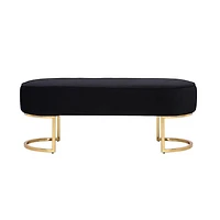 BANC ORCHIDÉE de couleur noire