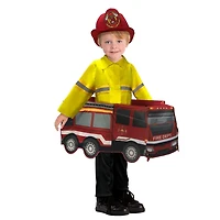 Costume de promenade en camion de pompiers pour tout-petits 3-4T