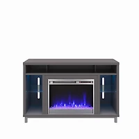 Lumina Fireplace TV Stand for TVs up to 48", Graphite Gray