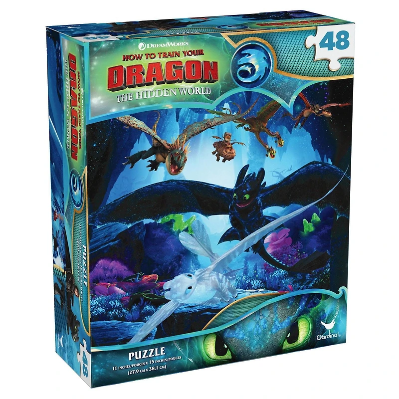 How to Train Your Dragon 48-Piece Puzzle, for Families and Kids Ages 4 and up