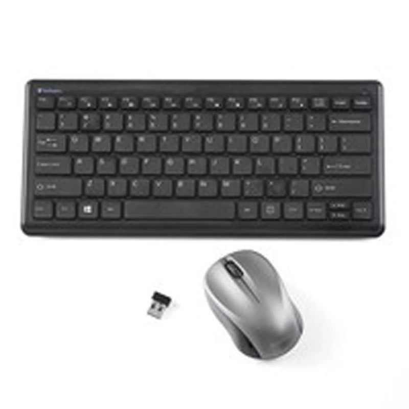 Clavier et souris compacts sans fil et silencieux