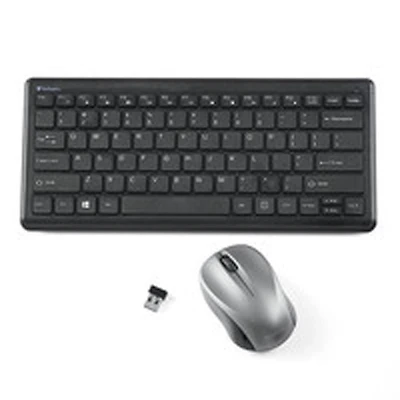Clavier et souris compacts sans fil et silencieux