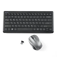 Clavier et souris compacts sans fil et silencieux