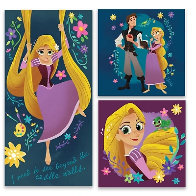 Artissimo Designs - Toile décorée à la main Multipack Disney - 22.5W x 22.5H x 1.25D